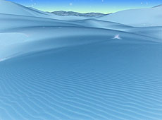 水色の空のCGと砂漠のフォトコラージュ