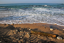スリランカのゴールの海岸の波