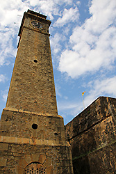 スリランカの世界遺産ゴールの時計塔
