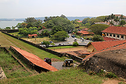 スリランカの世界遺産ゴールのと要塞から見た街並み