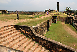 スリランカの世界遺産ゴールの城塞と時計塔