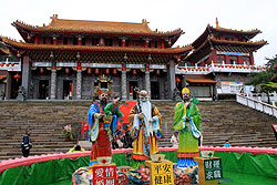 台湾の日月澤の文武廟