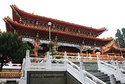 台湾の日月澤の文武廟