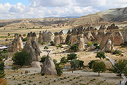 トルコの世界遺産カッパドキアのキノコ岩