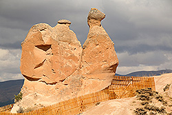 トルコの世界遺産カッパドキアのラクダ岩