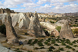 トルコの世界遺産カッパドキアの奇岩群