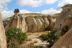 トルコの世界遺産カッパドキアの岩山