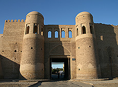 ウズベキスタンのヒヴァの世界遺産イチャンカラの城壁